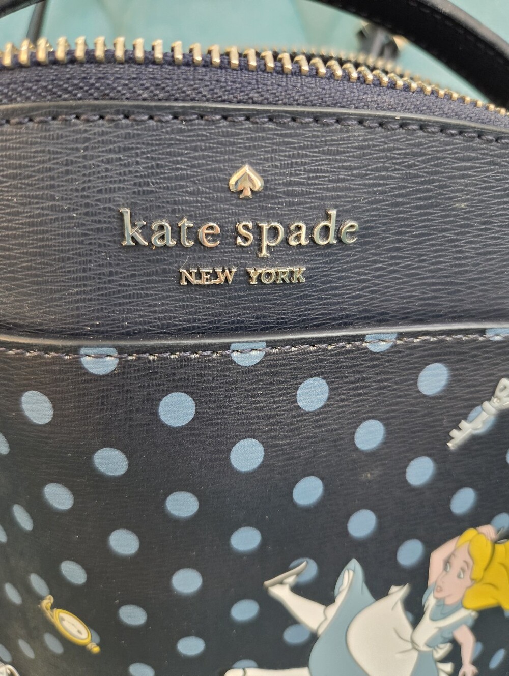 kate spade navy Alice in Wonderland Polka Dot Dome Crossbody - Picture 3 of 7
